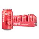 Poppi Sparkling Prebiotic Soda Beverage with Apple Cider Vinegar, Seltzer Water and Fruit Juice, Shirley Temple, 12 Fl Oz, Pack of 12 (EXP 11/22/26)
