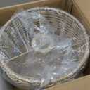 41" Linear Rattan Chandelier Boho Light Fixture with 3 Wicker Lampshades, 46 inches x 9.8 inches x 41 inches