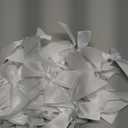 5 Pack White Bow Garland Banner Satin Ribbon Bow Decorations for Coquette Theme Birthday Party Bridal Shower Bachelorette Engagement Wedding (White)