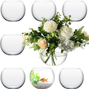 Sawysine 8 Pcs Bubble Bowl Vase Centerpiece 7.8''W X 6.3''H, these bowl vases for centerpieces are approx. 7.8 inches in diameter, 6.3 inches in height