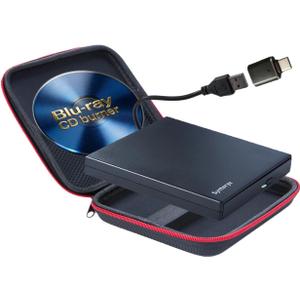 External Blu-ray Drive, Portable 3D BD-RE Player & DVD Writer for Laptop, Mac, Desktop PC, Windows 11/10 - Slim Optical Disc Reader with Blu-ray CD Burner Capabilities