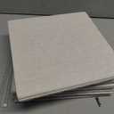 Bumusty Large Cork Board Alternative-48 x 36" Felt Bulletin Board Tiles, with 30 Pushpins, 70 Adhesive Tabs, Fine-Stripe 12-Pack, Cork Boards for Office Push Pin Board Felt Board-Oatmeal