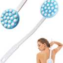 JJHREI Lotion Applicator for Back - Back Lotion Applicator for Women Men Elderly - Curved Long Handle Easy Reach Self Apply Body Cream, Sunscreen, Moisturizer