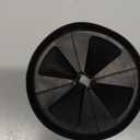 Garbage Disposal Splash Guards 3 3/8" Sink Baffle QCB-AM Replacement for InSinkErator Evolution Series, Upgraded Removable Quiet Collar Drain Plugs, Garbage Disposer Accessories, Black (Deep Black - 1 Pack)