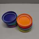 AOZITA Wide Mouth Mason Jar Lids [8 Pack] for Ball, Kerr and More - Colored Plastic Storage Caps for Mason/Canning Jars - Leak-Proof, Dishwasher Safe & Food Grade