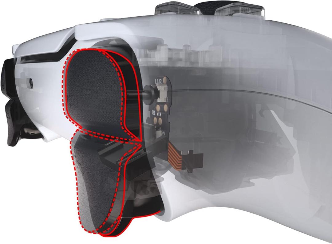 eXtremeRate Clicky Hair Trigger Kit for PS5 Controller BDM-010 & BDM-020 Shoulder Buttons, Custom Flashshot Trigger Stop Flex Cable for PS5 Controller BDM-010 BDM-020