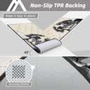 COSY HOMEER Dog Door Mat 24"x36" Dirt Trapper Entryway Rugs Absorbent Funny Welcome Mat Washable Non Slip Entry Rugs,Grey