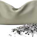 Weighted Eye Pillow for Relaxation, Sleeping, Yoga, SPA and Travelling, 100% Natural Crystals Mixed with Labradorite and Obsidian, Cooling Eye Pillow, Reusable, Relaxation Gift for Women