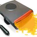 150 W Dashboard Heater for Car, 12 V Portable Car Heater and Defroster, 2 in 1 Fast Heating Auto Fan & Heater That Plug Into Cigarette Lighter, 360 Degree Rotary Base