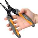 MulWark 3 in 1 Automatic Self Adjusting Wire Stripper/Cutter/Crimper, 8 Inch Multi Pliers For Electrical Wire Stripping, Cable Cutting, Crimping Tool from 8 AWG to 30 AWG