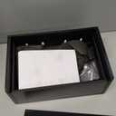 Wooden Toilet Paper Holder with Shelf, Rustic Adhesive Bathroom Toilet Paper Holder Wall Mount with Storage, Farmhouse Toilet Tissue Holder with Wipes Dispenser (Black)