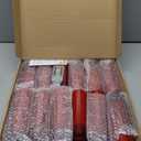 Flameless Candles with Embedded Star String - Battery Operated LED Candles, with Remote,12 Red Flickering Candles for Christmas, Weddings, Home Decor & Party,(D 2.3"H 5" 6" 7")