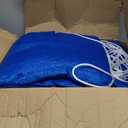 Quictent 24X24FT 185 GSM HDPE Square Sun Shade Sail Canopy 98% Sun Block Outdoor Patio Garden with Hardware Kit (Blue)