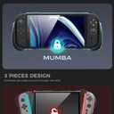 Mumba Dockable for Nintendo Switch 2 Case with Flip Stand, [Titan] Ergonomic Switch 2 Grip Protective Cover Holds 5 Game Cards & 2 TF Cards TPU Accessories and Quick-Release Joy-Con Design (Ruddy)