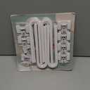 Vmaisi 8 Pack Baby Sliding Cabinet Locks - Adjustable U Shaped Child Safety Locks,Childproof Latches for Kitchen Bathroom Storage Cupboards Doors, Handles and Knobs White