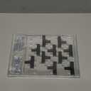 Ravinte 10 Pack Black Square Bar Cabinet Knobs 2 Inch Square Cabinet Pulls Matte Black Single Hole Kitchen Cabinet Handles