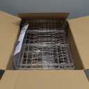 HOWDIA Stainless Steel 2-Tier Over The Sink Dish Drying Rack with Utensil Holder, Large, for Kitchen Counter