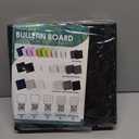 VANCORE 11.8" x 11.8" Felt Bulletin Board with 30 Push Pins, Large Square Pinboard Tiles for Photos,Notes,Letter,Memo, 6 Pack Wall Boards for Office (Black)