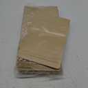 100 Pcs Kraft Stand Up Pouches - 7.1 x 10.2 Inch Resealable Zip Lock Food Storage Bags with Matte Window for Packaging