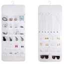Double-Sided Hanging Jewelry Organizer with 48 Pockets and 8 Hooks  Versatile Accessories Holder for Earrings, Necklaces, Rings, Glasses