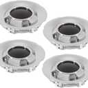 LEAPTREND 4pcs Chrome Wheel Center Caps 6 Lugs Fit for 2009-2013 Chevy/Chevrolet Avalanche 1500, Silverado 1500; 2009-2014 Suburban 1500, Tahoe Pickup Truck SUV 20" Rim Hub Cover Replace 9597347