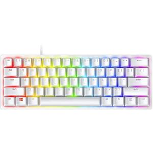 Razer Huntsman Mini (Purple Switch) - Compact 60% Gaming Keyboard (Clicking Optical Switches, Doubleshot PBT Keycaps, Removable USB-C Cable) QWERTY US Layout | Mercury White