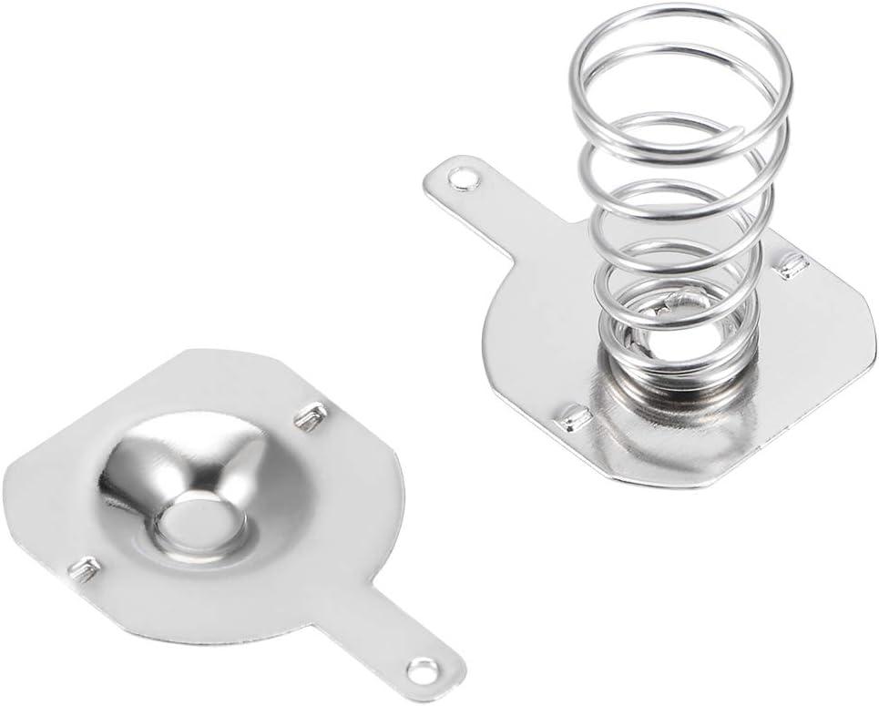 uxcell 20Pairs 18650 Battery Negative to Positive Conversion Spring Contact Nickeling Plate 16.5mmx16mm