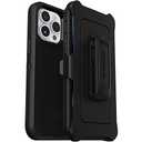 OtterBox iPhone 14 Pro Max Defender Series Case - BLACK , rugged & durable, with port protection, includes holster clip kickstand