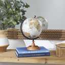 Deco 79 Mango Wood Globe with Wood Base, 9" x 8" x 13", Brown