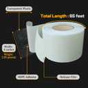 BXI HDPE Double Sided Sealant Lap Tape for Waterproof Membrane Bonding. 4 Inch x 65 Ft Seam Sealing Overlap Tape. Adhesive, No Leak. Liner On Roof, Pond, Pool