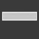 Linear Bar Air Grille 32" X 8", Aluminum Air Supply/Return Grilles,Easy Air Flow,Removable Grille/Door-HVAC Air Vent Cover,White[Outer Dimensions: 32.8"w X 8.8"h]