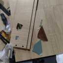 47.2 Fluted Makeup Vanity Desk with 38 Mirror and Lights, Modern Tall Vanity Table with Detachable Top, 8 Drawers & Shelves Storage, Dressing Table Built-in Power Outlet for Bedroom