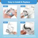 Medihealer Upgraded F30i Cushion for Airfit F30i Mask(M),Including 2 PCS Innovative Soft Touch Foam Cushion for Airfit F30i,Great Value CPAP Supplies