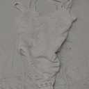 FeelinGirl V Neck Shapewear Bodysuits for Women Sleeveless Lace Body Shaper Tummy Control Thong Bodysuits for Women (Medium, White)