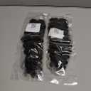 Crochet Hair Extensions Pre Separated Pre Looped 100% Human Hair, Water Wave 18 Inch 120g, 100 Strands Natural Black 1B# (SR03/18P2)