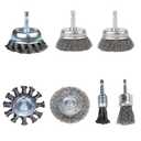 7 Pack Wire Brush for Drill, Carbon Steel Wire Wheel Brush, Cup Brush, Pen Brush Set with 1/4-Inch Hex Shank for for Cleaning Rust, Stripping and Abrasive