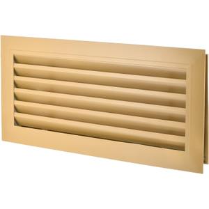PATIKIL 20" x 8" Door Air Vent Cover Anodized Aluminum Alloy Grille Ventilation Guard Louver Cover for Cabinet Wardrobe Door, Yellow