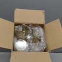 I00000 100 Pack 12 oz Gold Glitter Cups, Clear Disposable Cups, Gold Plastic Drink Cooler  Glasses Cocktail Glasses Heavy Duty Cups, 12 Ounce Glitter Plastic Tumblers for Party