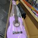 ADM Beginner Acoustic Classical Guitar 30 Inch Nylon Strings Wooden Guitar Bundle Kit for Kid Boy Girl Student Youth Guitarra Online Lessons with Gig Bag, Strap, Tuner, Strings, Picks, Purple