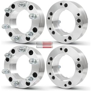 OCPTY 4PCS 5x5.5 to 6x5.5 Wheel Adapters 2 inch 14x1.5 Studs 108mm Hub Bore Forged Wheel Adapters 5 Lug fit for 1500 for 1500 Classic
