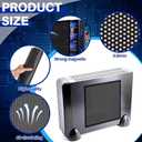 Woanger 2 Pcs 1000 x 300 mm DIY PC Case Dust Filter 0.5 mm High Airflow Hole PC Fan Mesh Filter Air Vent Covers PVC Dustproof Cover with 8 Magnetic Strip for Computer Chassis Speaker and More, Black