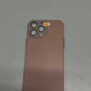 Caseative for iPhone 13 Pro Max Case,Solid Color Full Camera Lens Protection Phone Case (Brown)