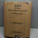 Storage Shelves - 3 Tier Shelf Organizer, Sturdy Metal Shelving with Adjustable Leveling Feet, Space-Saving Shelves Organizer for Pantry, Laundry, Kitchen (18" x 12" x 30", Silver)