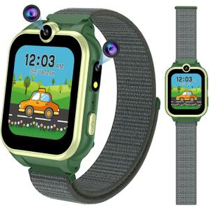 Kids Smart Watch Girls Boys, Gifts for 4-10 Years Old Dual Camera Touchscreen Smart Watch for Kids with 18 Games Music Video Player Alarm Clock Flashlight Educational Toys Toddles Birthday Gifts