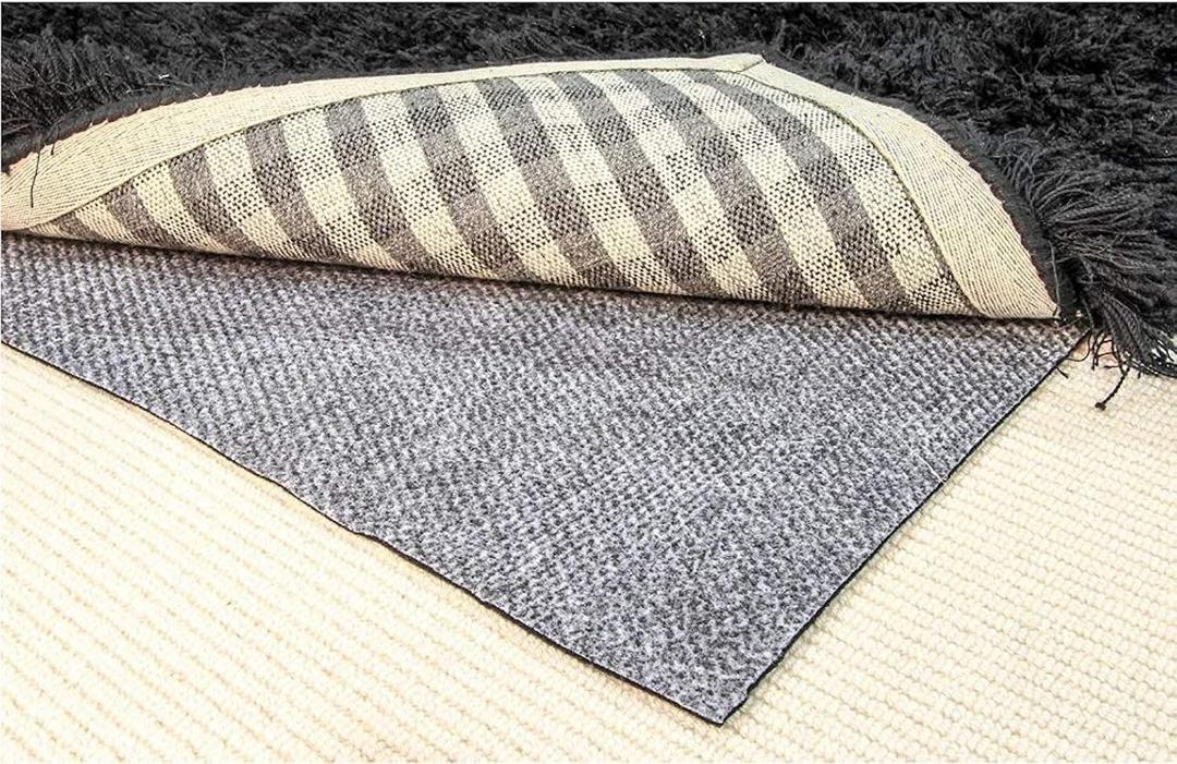 Hold-a-Rug Plush 6' x 9' Nonskid, Nonslip Rug Pad, Reversible Gripper, Thick, Safe for All Floors and Carpet, Keep Area Rugs Secure