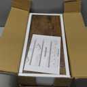 QEEIG Floating Shelves for Wall Bathroom Shelf Bedroom Kitchen Living Room Hanging Book Shelves Small Farmhouse Decor 16 inch Set of 3, Rustic Brown (015-BN3)