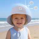 Cooraby 4 Pack Baby Girl Sun Hat Toddler Adjustable Wide Brim Bucket Hat