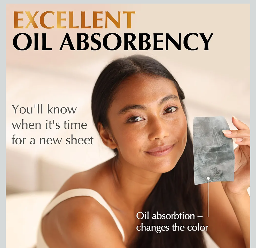 Deezar Oil Blotting Sheets for Face with Bamboo Charcoal 50 pcs per pack 5
(EXP: 02/06/2028)