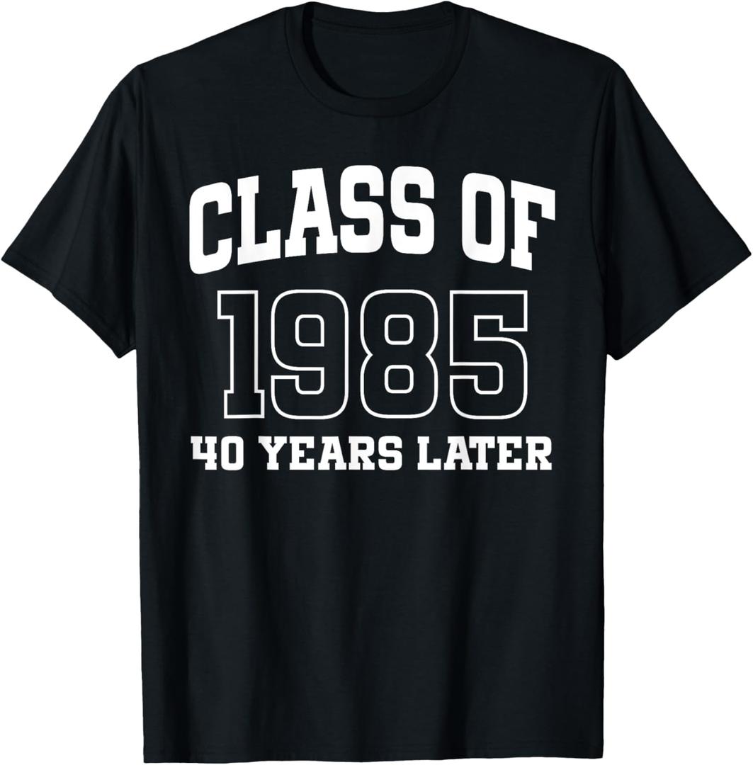 Class of 1985 Reunion 40 Years Alumni Graduation High School T-Shirt, Size Small