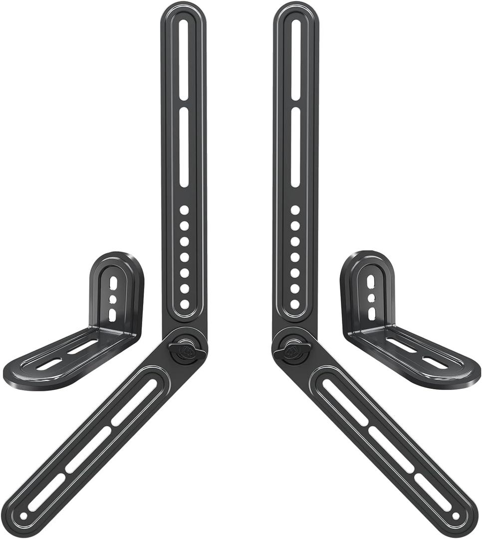 Mounting Dream Soundbar Mount Fits Most Sound Bars Up to 15 lbs, Mounting Soundbar Above or Under TV, Sound Bar Mounting Brackets for TV, Sound Bar Mount with Detachable Extension Plates MD5422